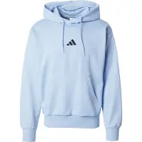 Adidas Hommes, Pull-over, Essentials Feelcozy Fleece, Bleu, Noir, (XL)