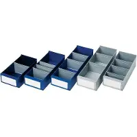 LA-KA-PE Caisson d'étagère L300xl160xH100/112mm gris PS