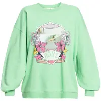 Roxy Take Yourplacea Sweatshirt Vert L Femme