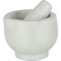 J-Line Mortier + pilon marbr blanc