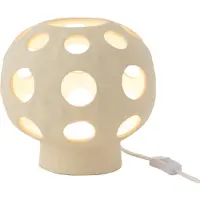 J-Line Lampe de table Globe Pierre Beige