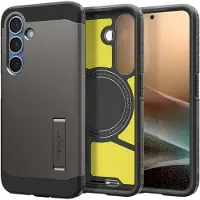 Spigen Coque Tough Armor MagSafe Samsung Galaxy S25 Plus - Gunmetal