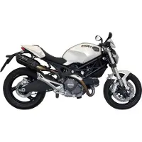 MIVV Suono Ducati Monster 696 2008-14 D.023.l9 Homologated Slip On Muffler Argenté Homologated