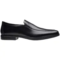 Clarks pour homme. 26162246 Howard Edge chaussures en cuir noir (42.5), Plat, Aucun, Casuel, Classique