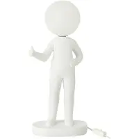 J-Line Lampe de table pouce levé Résine blanche
