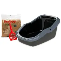Peewee EcoMinor - Litière pour chat - Kit de démarrage - Marron