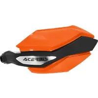Acerbis Protège-mains fermés orange/noir Argon pour HONDA