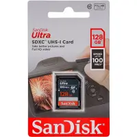 SanDisk Ultra Lite Sdxc 128gb 100mb/s Memory Card Noir