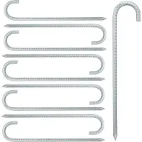 Relaxdays Sardine De Sol Ancre De Sol Lot De 10 Pour Grande Tente Crochet De Camping