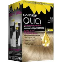 Garnier Olia Coloration Permanente Sans Ammoniaque, Odeur Agréable Aux Huiles Florales D'Origine Naturelle - Blond Très Clair 9.0