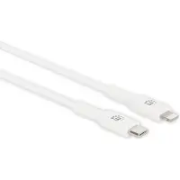 Manhattan 394512 Kabel USB-C auf Lightning 1m weiß