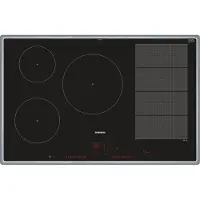 Siemens iQ700, Table de cuisson à induction, 80 cm, Noir, Avec cadre en applique, EX845LVC1E