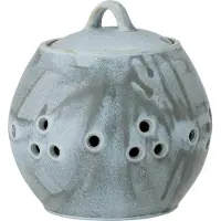 Creative Collection Pot À Pétales Avec Couvercle | Bleu | Grès | 82052600