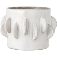 Bloomingville Pot De Fleurs Roza | Blanc | Grès | 82060337