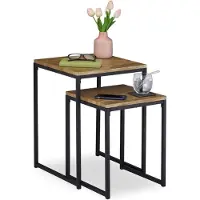 Relaxdays Table d'appoint (40 x 40 x 54 cm)