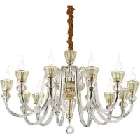 Ideal Lux Strauss - Lustre À 12 Ampoules Au Fini Or Rose, E14
