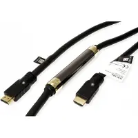 Roline HDMI (Typ A) — HDMI (Typ A) (15 m), Câble vidéo, Noir