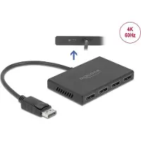 DeLOCK DisplayPort 1.4 Splitter 1 x DisplayPort in to 4 x DisplayPort out