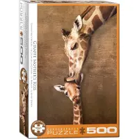 Eurographics Puzzle Pièces XXL - Giraffe Mother's Kiss - 500 à 999 pièces
