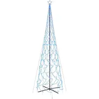 vidaXL Arbre de Noël cône 3000 LED Bleues 230x800 cm