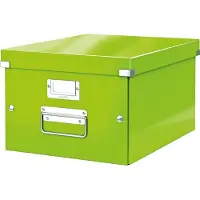 Leitz Caisse d'archives et de transport CD série Click + Store , taille moyenne, pour format A4, vert
