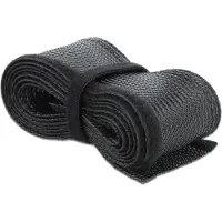 DeLOCK Braided Sleeving with Hook-and-Loop Fastener - Kabelschlauch - 10,0m - Schwarz (19056)