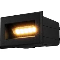 Maytoni Bosca LED Éclairage d'escalier 3W Noir IP65 Blanc chaud (250 lm, IP65)