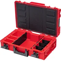 Qbrick System ONE 200 2.0 Profi RED ULTRA HD Custom Mallette à outils modulaire Organiseur 585 x 385 x 190 mm 15,4 l empilable IP66
