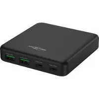 Ansmann Chargeur USB 65W 4 ports Charger, chargeur rapide USB-C/USB-A