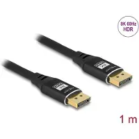 DeLOCK DisplayPort Câble 8K 60 Hz 1 m noir Métal -