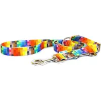 Chef Matteo Adjustable leash Pixels 25 mm - Laisse pour chien - 220 cm (Chien, Général)