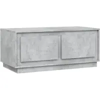 The Living Store Table basse gris béton 102x50x44 cm Bois composite