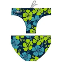 Turbo Surf Flower Swimming Brief Bleu 4XL Homme