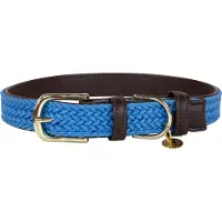 Kentucky Nylon Plaited Dog Collar Marron 55-62 cm