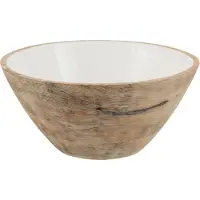 J-Line Bol bois de manguier blanc large