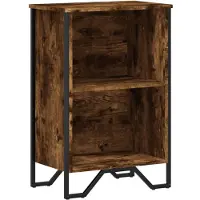 vidaXL Bibliothèque chêne fumé 50x31x74,5 cm bois d'ingénierie