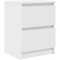 vidaXL Armoire TV blanche 40x35x54 cm Bois composite