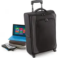 Quadra QD975 | Valise / Trolley Business Traveller | 38 x 55 x 20 cm - Couleur : Black/Dark Graphite - Taille : 38 x 55 x 20 cm