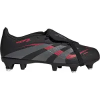 Adidas Bottes de Football Predator League Tongue SG Terrain Souple Enfant Core Black/Grey Four/Lucid Red