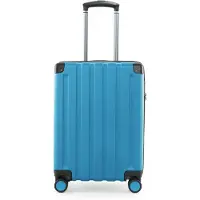 Hauptstadtkoffer Q-Damm - Bagage à main valise avion trolley 4 roues valise cabine Cabin Size valise de bord valise à roulettes TSA, 54 cm, 38 litres ,Cyanblau