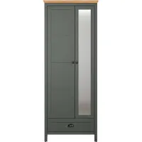 Ebuy24 Stanton armoire de rangement vert, chêneReproduction.