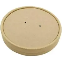 Axfood Paplåg Ø96 mm Brun til Soup-To-Go baeger 25/35/50 cl pap,25 pc/ps - (25 pc), Contenant à usage unique, Marron