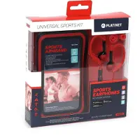 Platinet PM1070R casque/?couteur Connecteur Ear-hook Rouge (Filaire), ?couteurs, Rouge
