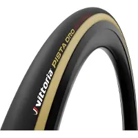 Vittoria Pneus Pista Oro, 28x0,90 pouces (23-622), noirs et beiges, pliables.