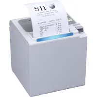 Seiko Instruments Imprimante POS, RP-E10-W3FJ1-E-C5, sortie par le haut, Ethernet, blanc, avec bloc d'alimentation et (Ethernet), Imprimante de caisse, Blanc