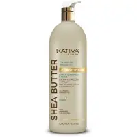 KATIVA Après-Shampooing de Luxe Beurre de Karité, Noix de Coco & Huile de Marula, Extra-Nutrition & Brillance, Vegan 1L