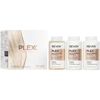 REVOX B77 PLEX Hair Rebuilding System Professional Set ensemble pour cheveux colorés et abîmés à usage professionnel 3x260 ml