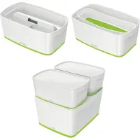 Leitz Boîte de rangement MyBox 5 litres blanc/vert