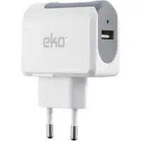 EKO , chargeur secteur USB universel 1A, blanc