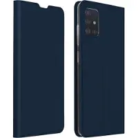 DUX Housse Samsung Galaxy A51 Étui Folio Porte-carte Support Vidéo bleu
